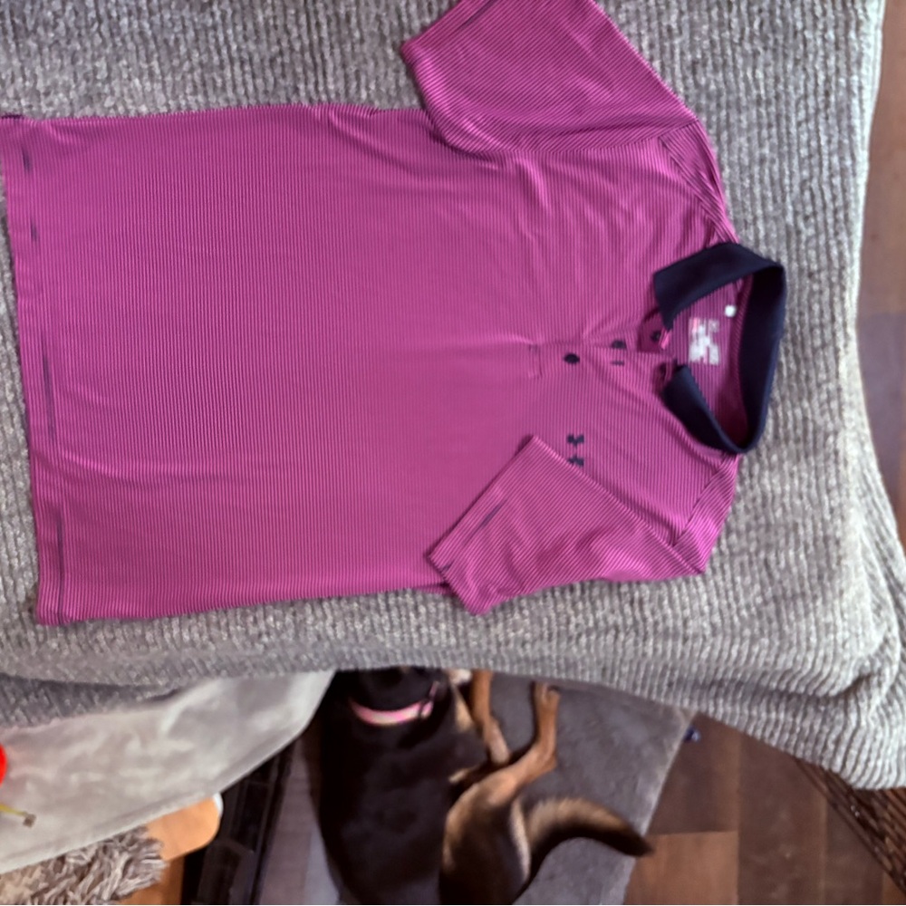 Under Armour Men's Polo Shirt in Purple and Navy